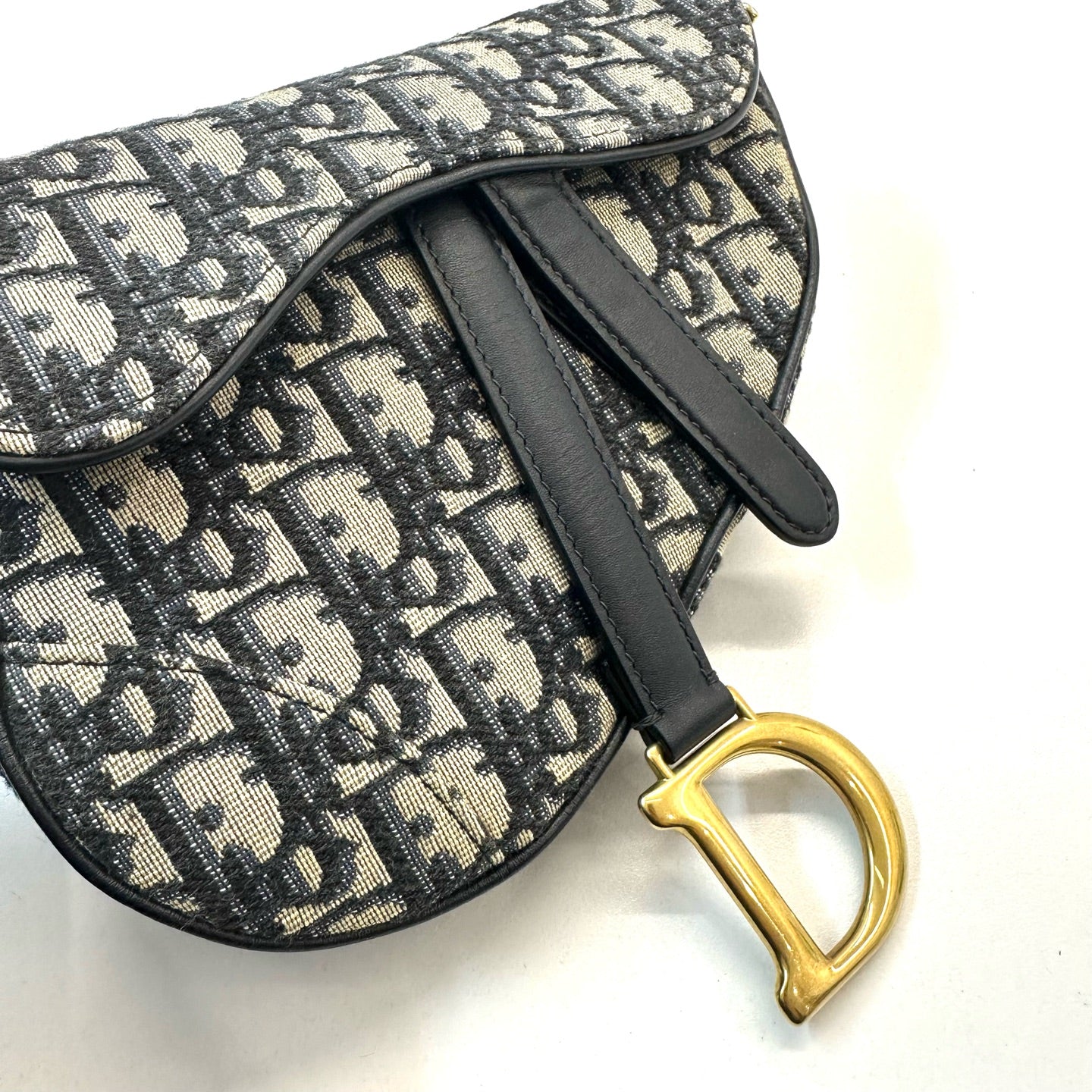 Dior - Saddle Oblique - Cloth - Blue