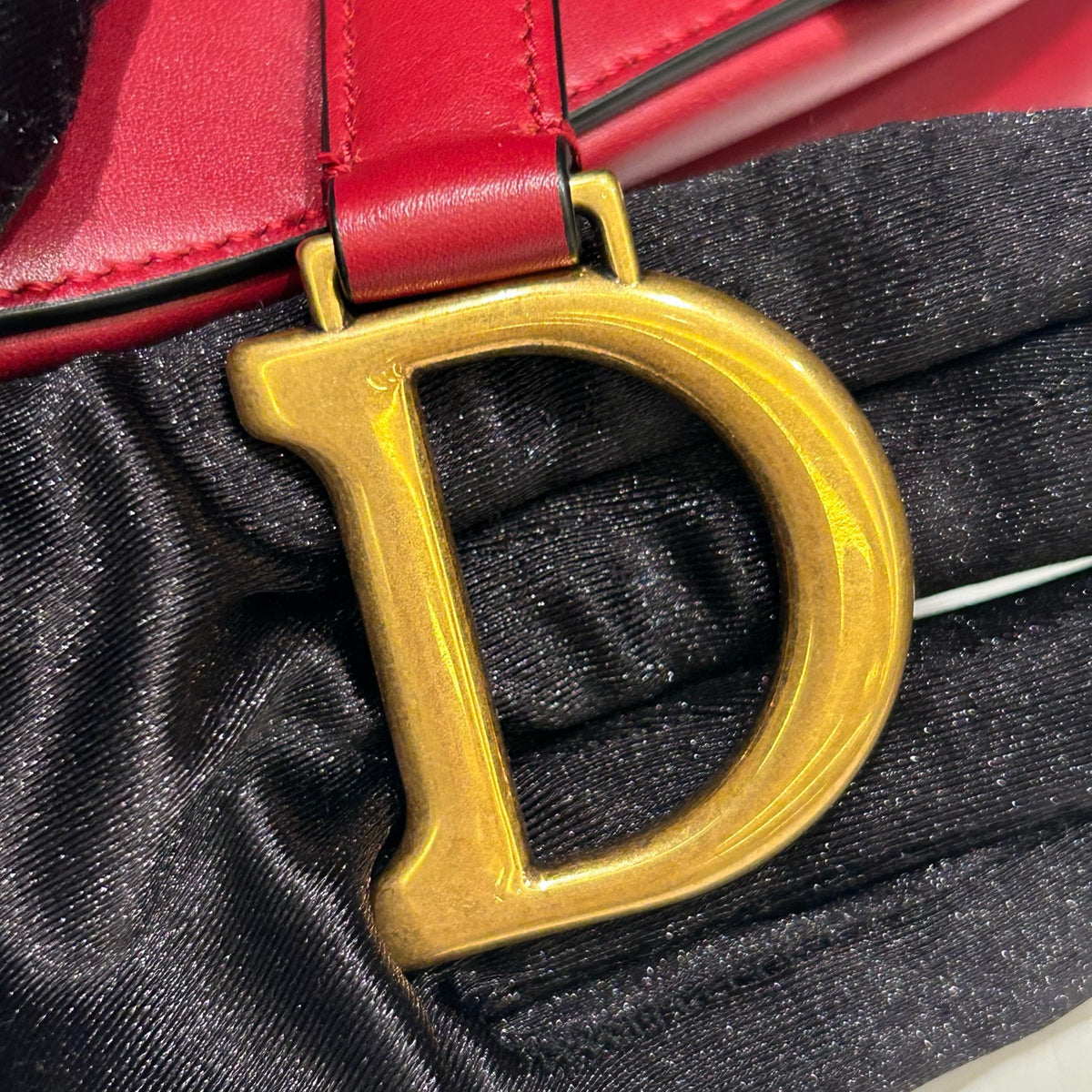 Dior - Saddle Small - Leather - Burgundy - (Small)