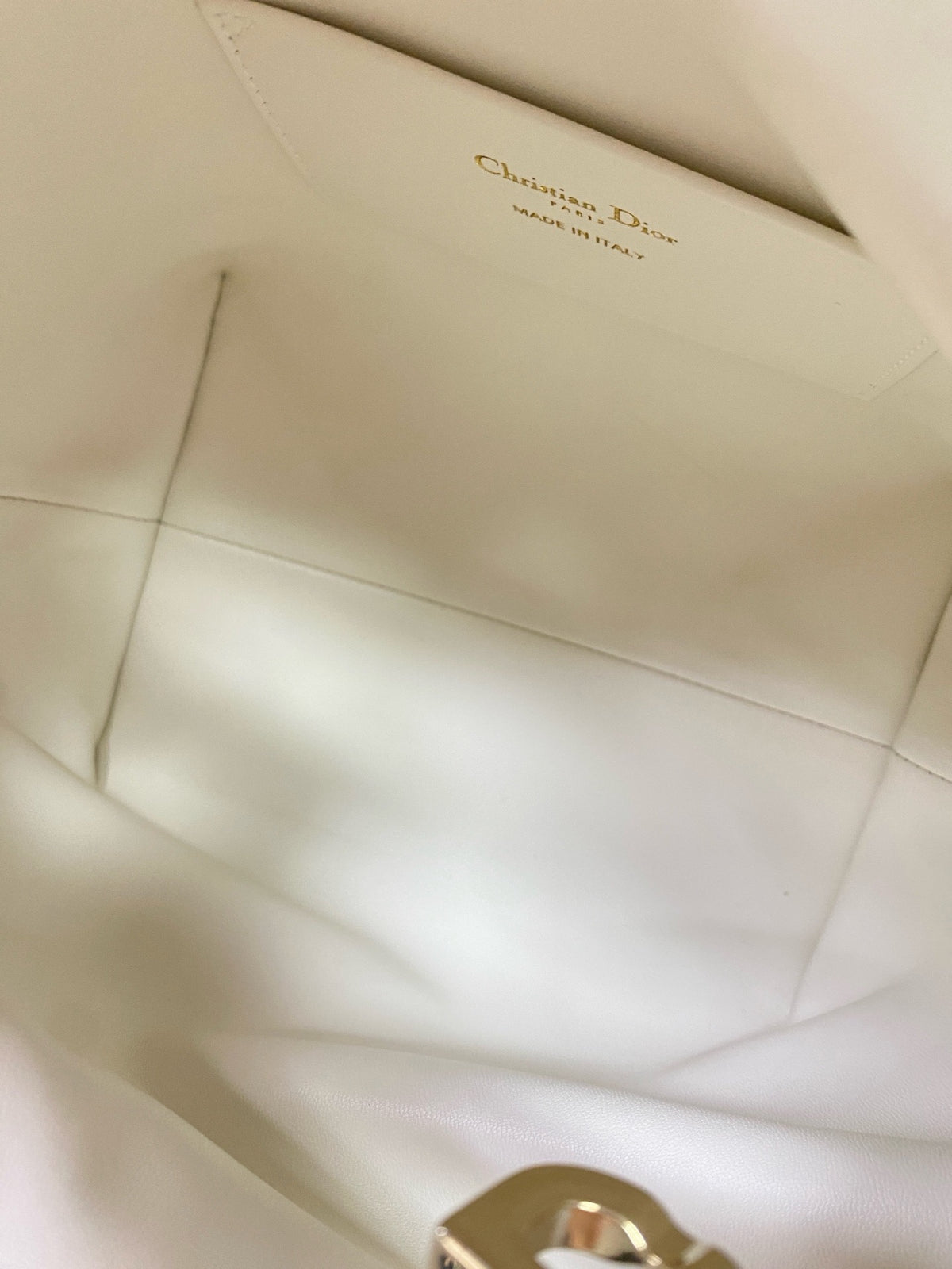 Dior - Toujours Lucky Star Vertical Tote - Leather - White - (small)