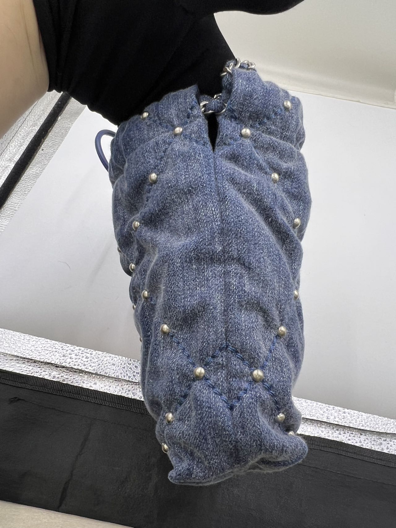 Chanel - Chanel 22 Mini Bag Pearl Denim - Denim - Jeans - Blue - (mini)