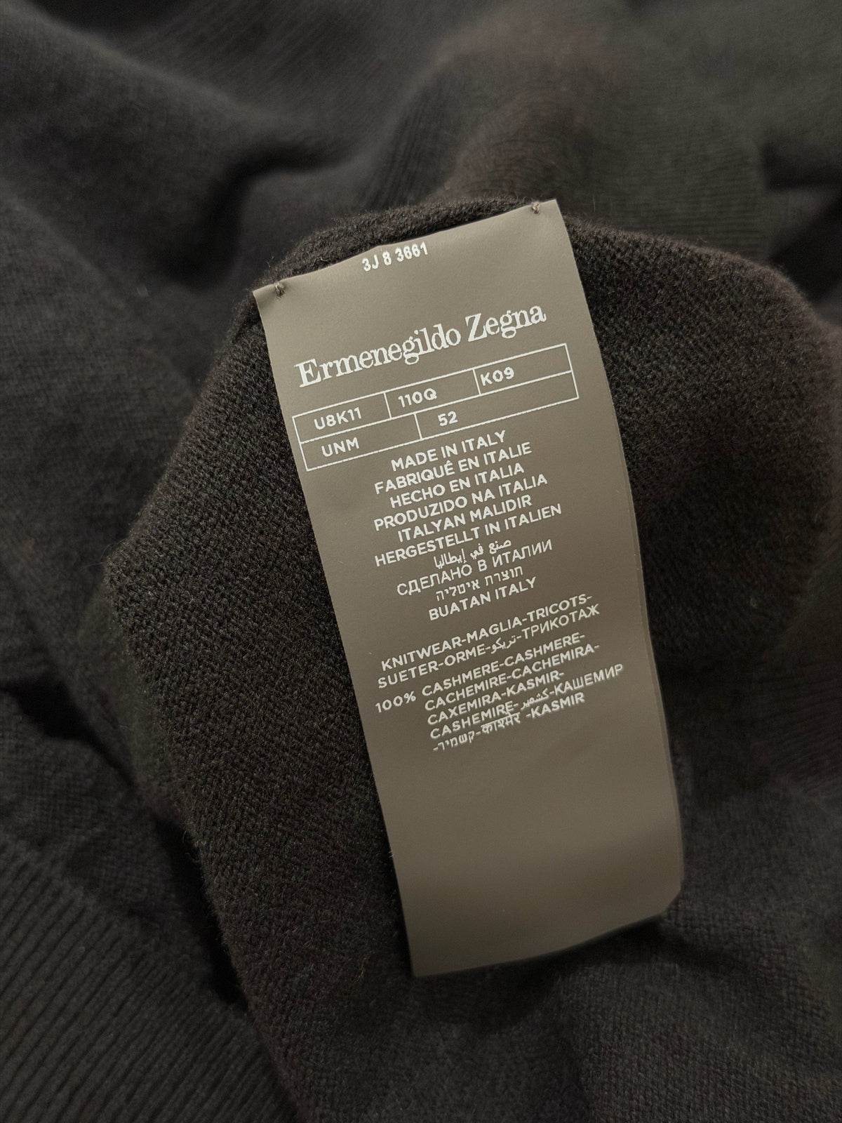 Ermenegildo Zegna - Other - Cashmere - Black - (L)