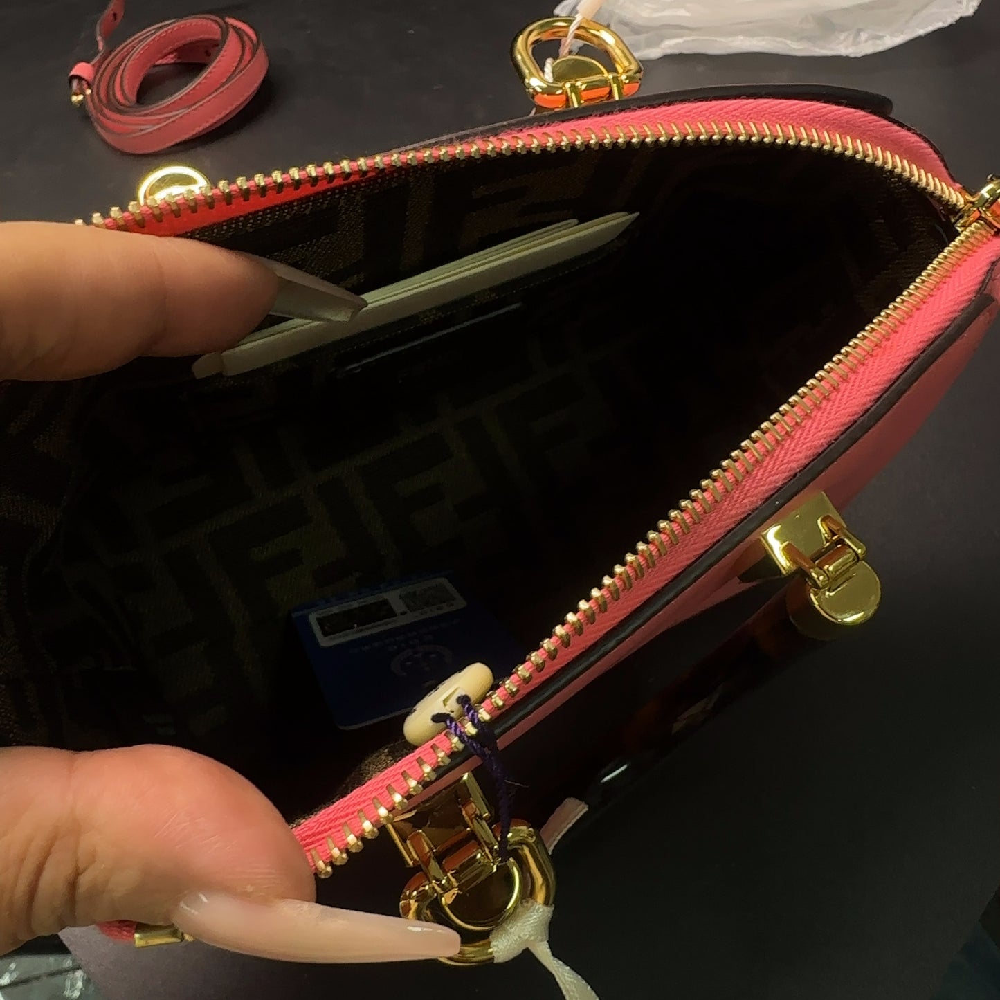 Fendi - By The Way Boston - Leather - Pink - (mini)