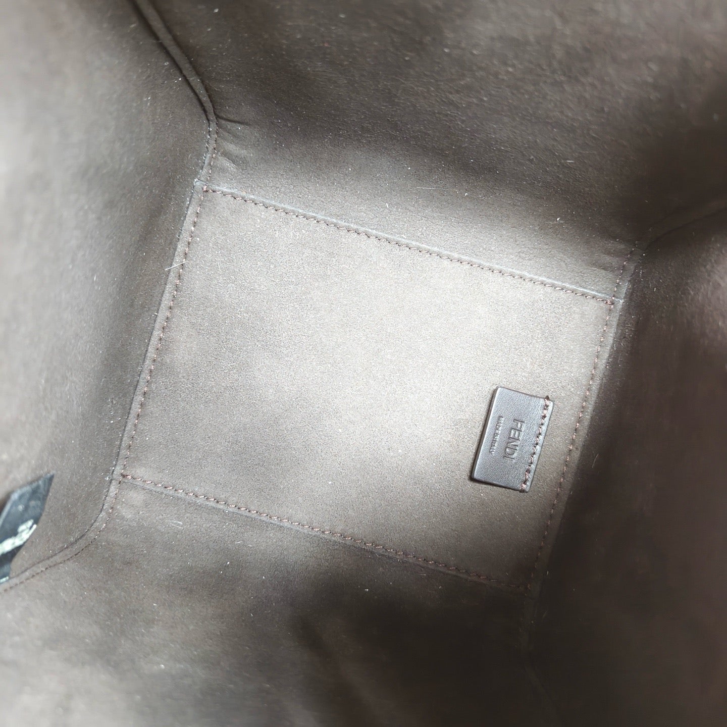 Fendi - Origami Bucket Bag - Canvas and Leather - Brown - (mini)