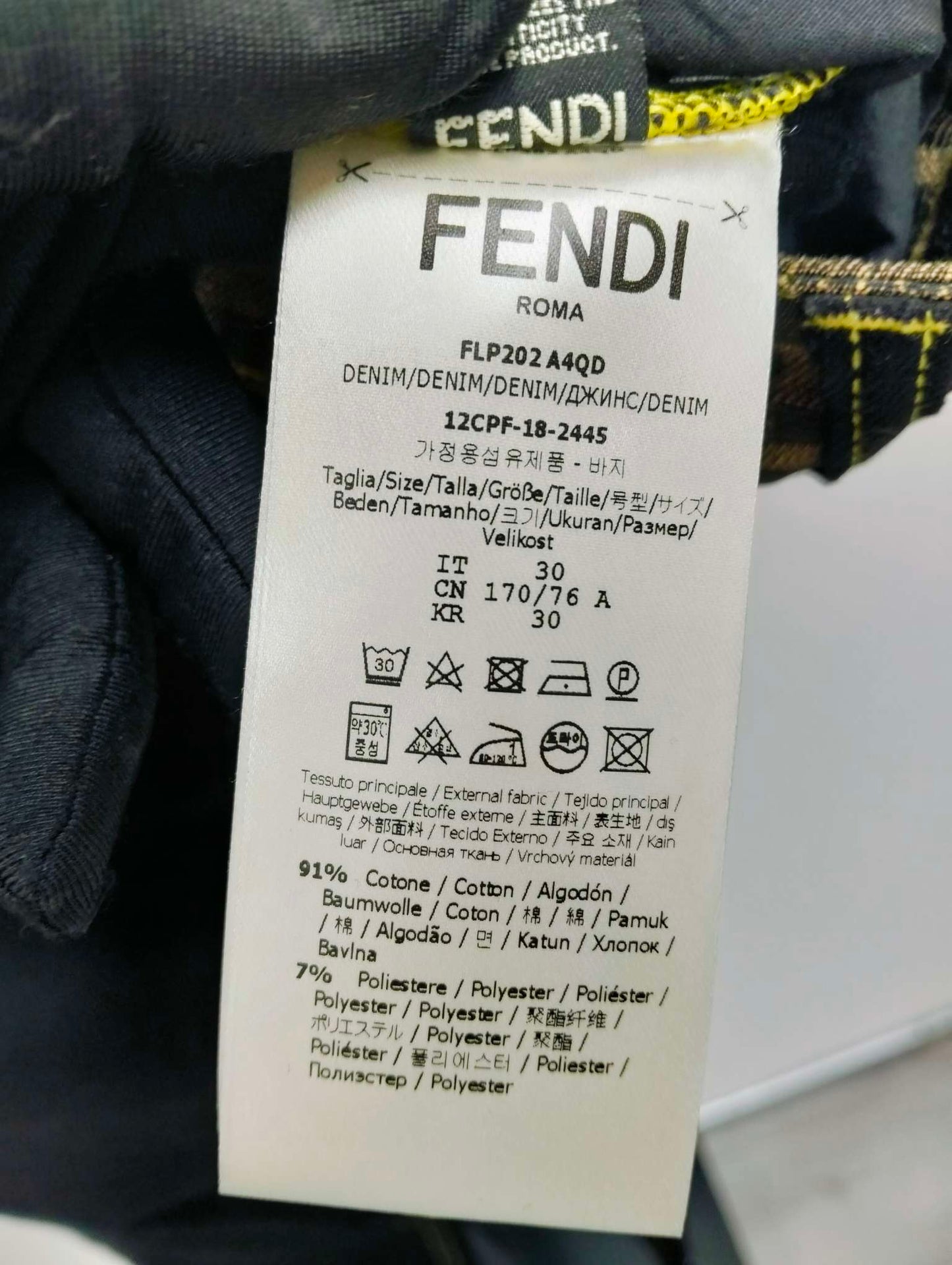 Fendi - Other - Denim - Jeans - Black - (30)