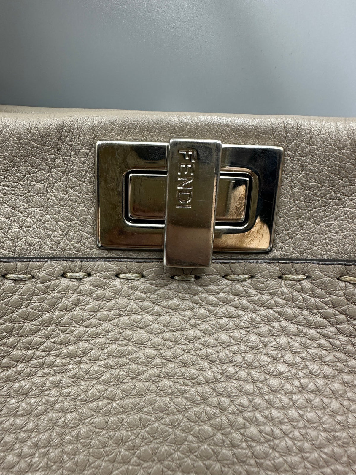 Fendi - Peekaboo - Exotic leathers - Python - Grey - (mini)