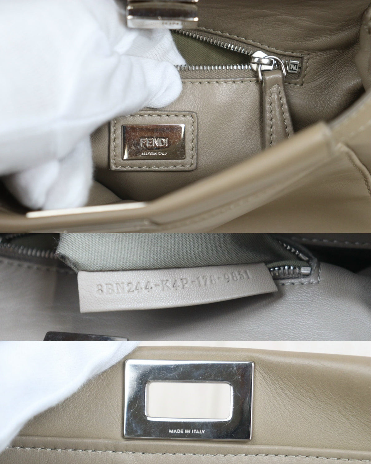 Fendi - Peekaboo - Leather - Beige