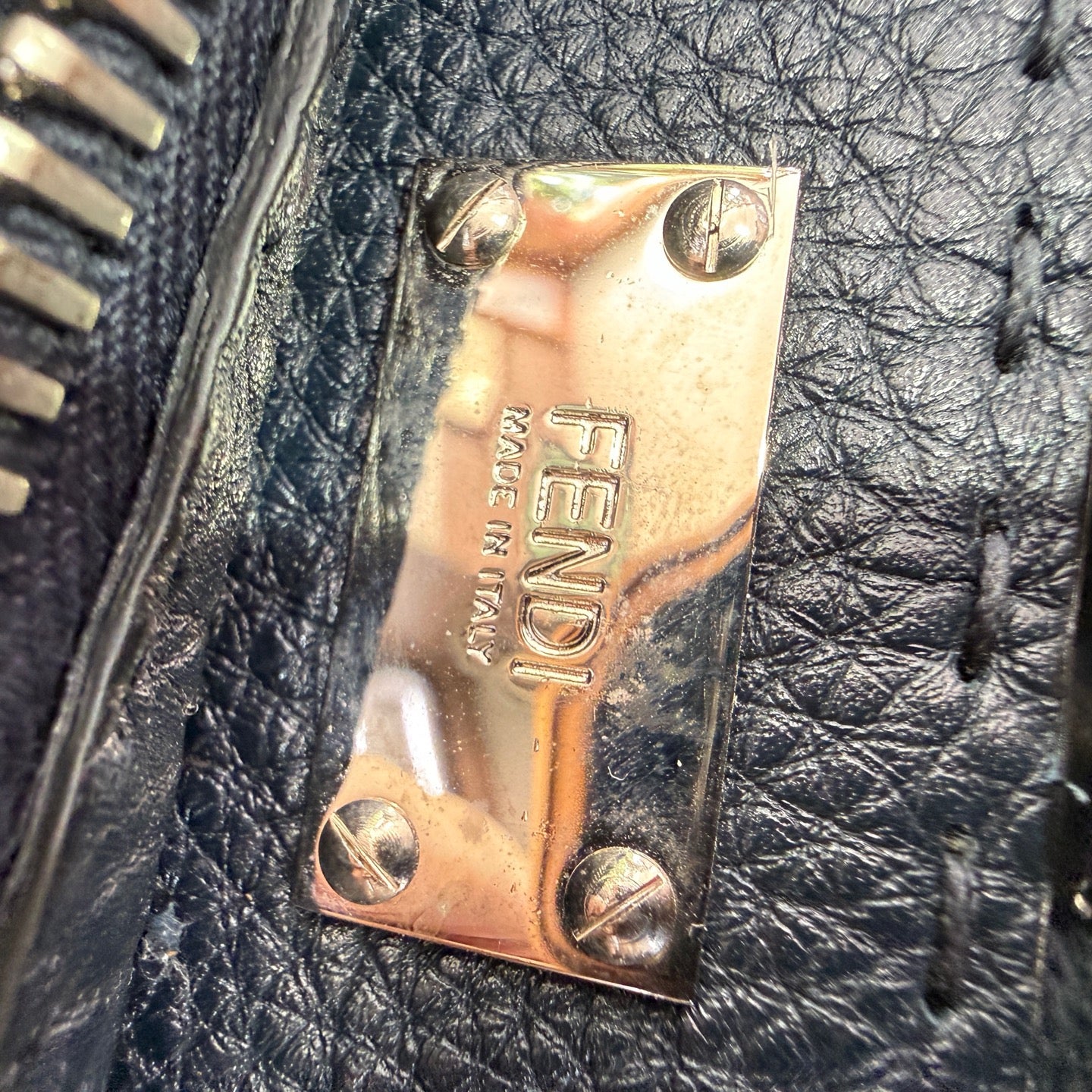 Fendi - Peekaboo - Leather - Blue - (large)