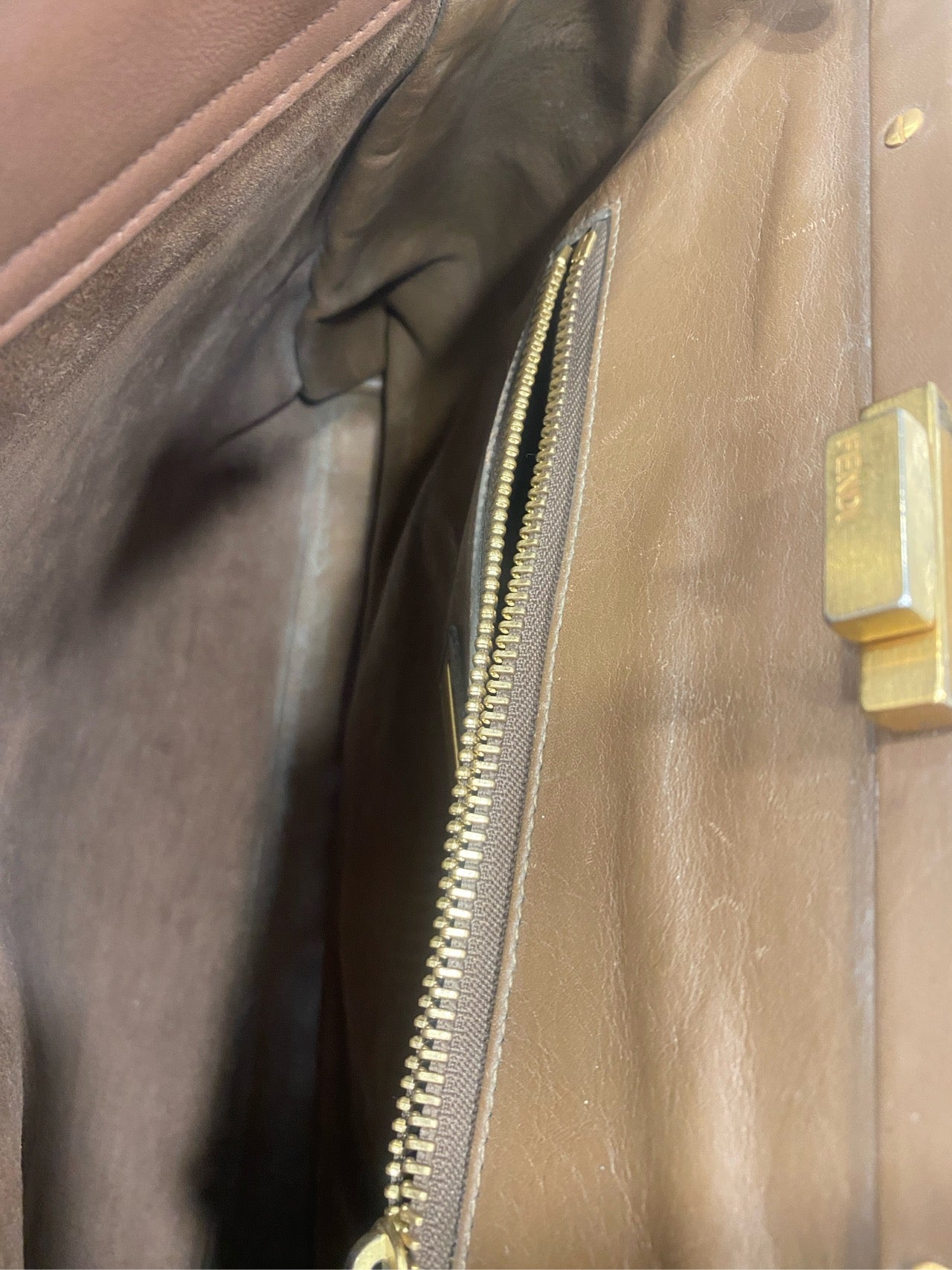 Fendi - Peekaboo - Leather - Brown - (large)