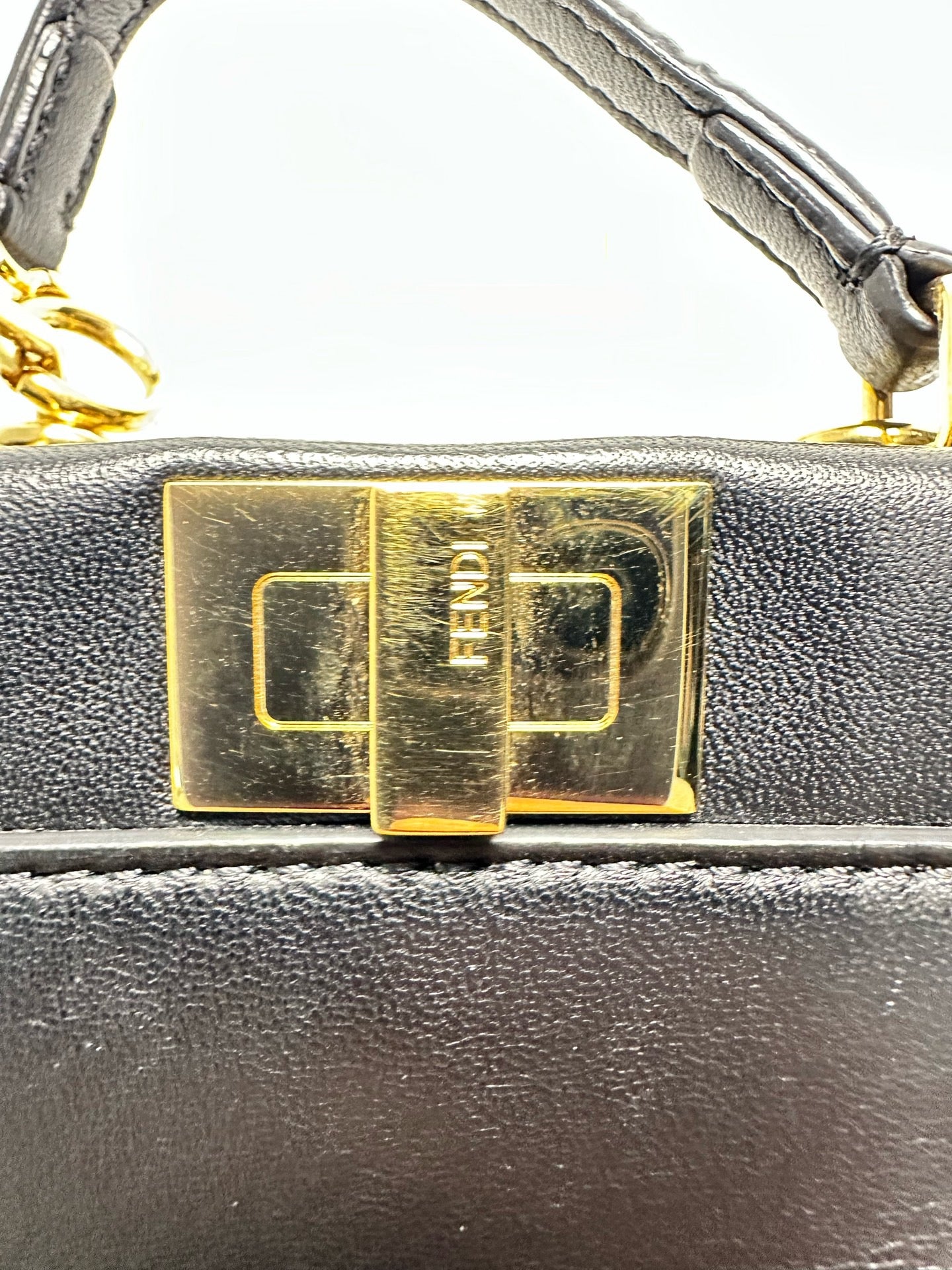 Fendi - Peekaboo Mini - Leather - Black - (mini)