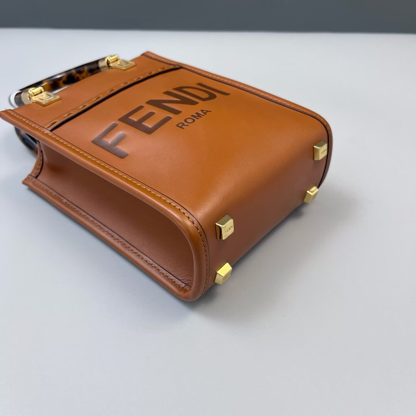 Fendi - Sunshine Shopper Mini - Leather - Brown - (Mini)