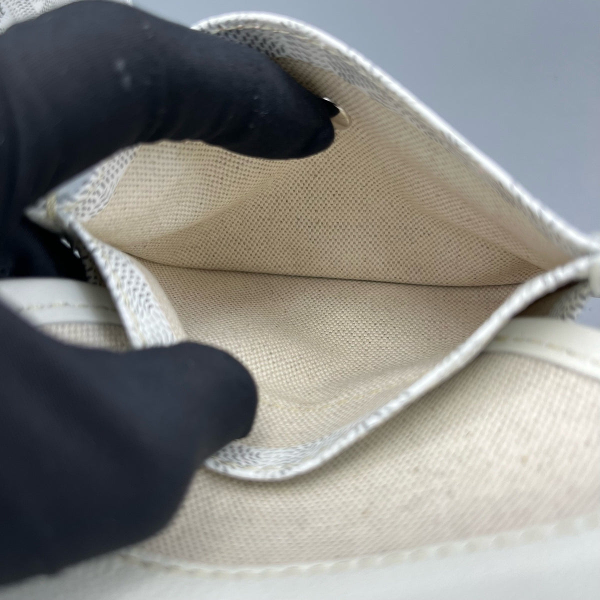 Goyard - Anjou Mini Tote with Pouch - Cloth - White - (mini)