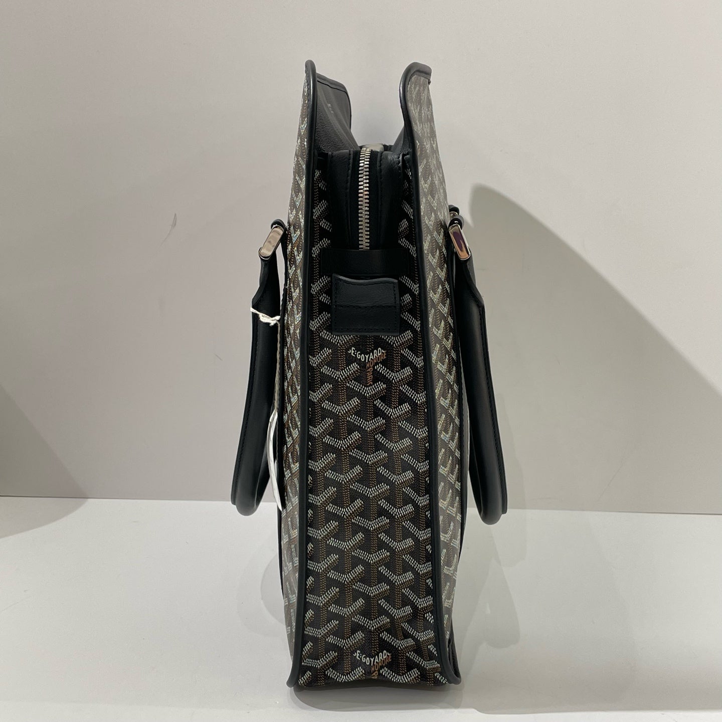 Goyard - Bourgogne - Goyardine canvas with leather trim - Black - (large)