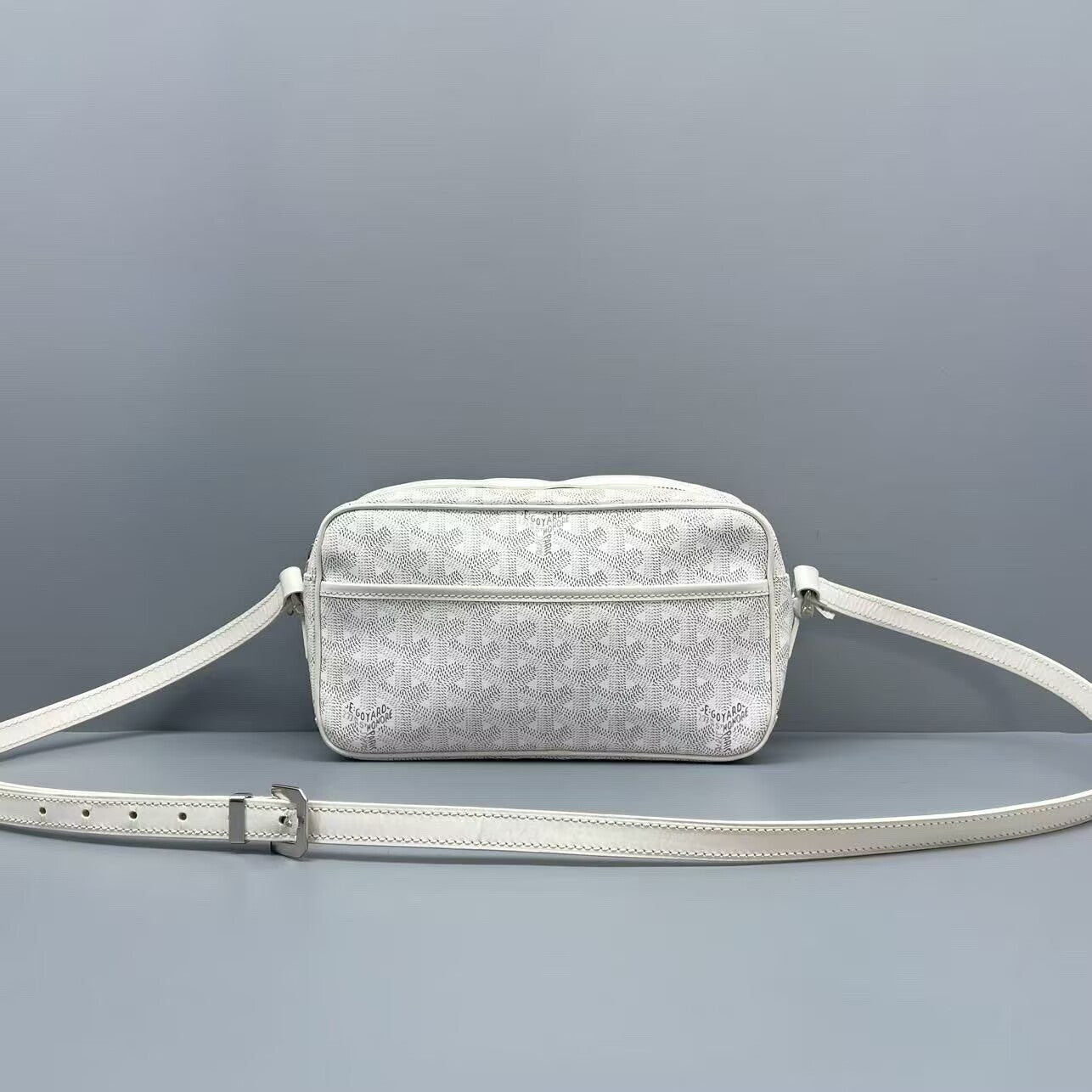 Goyard - Camera Bag - Goyardine canvas with leather trim - White