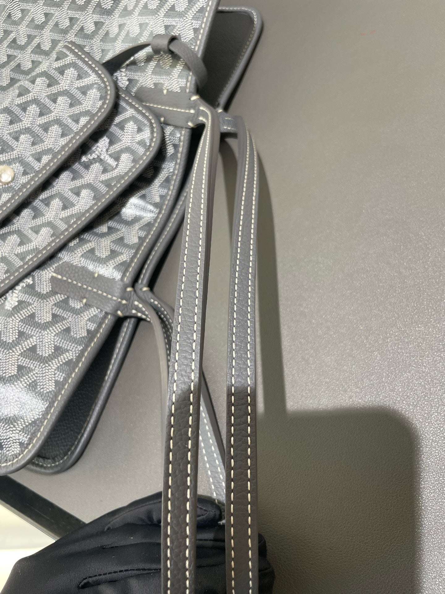 Goyard - Hardy Tote - Goyardine canvas with calfskin leather trim - Grey - (small)