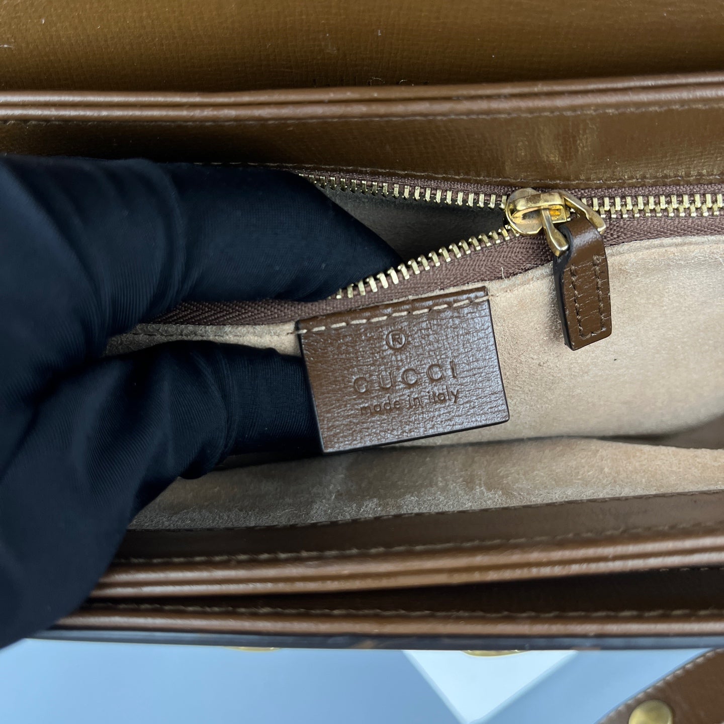 Gucci - 1955 Horsebit Saddle Bag - Leather - Brown - (medium)