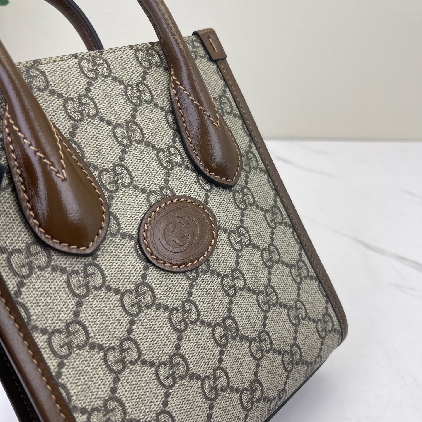 Gucci - 1955 Ophidia Mini Tote - Cloth - Brown - (mini)