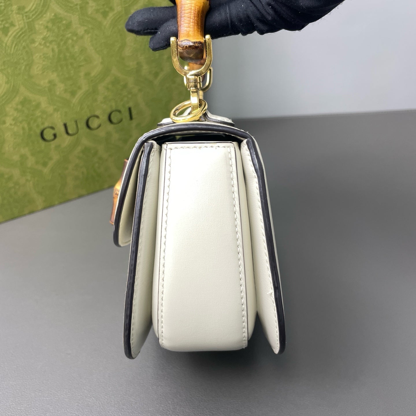 Gucci - Bamboo 1947 - Leather - White - (mini)