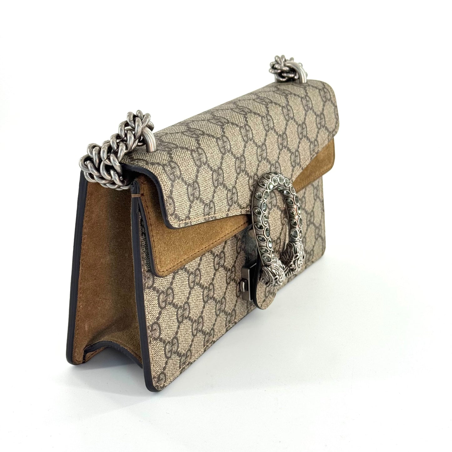 Gucci - Dionysus - GG Supreme canvas with suede trim - Beige with Camel accents - (medium)