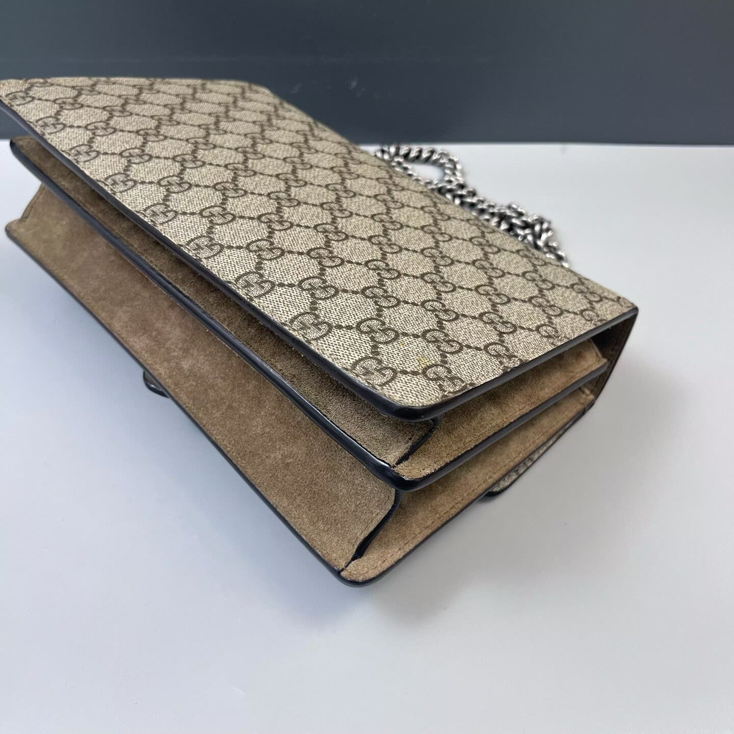 Gucci - Dionysus Shoulder Bag - GG Supreme canvas, suede - Beige, Brown - (medium)