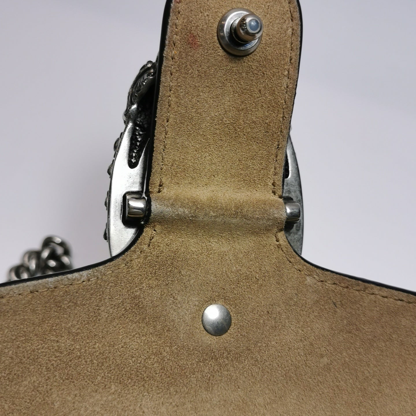 Gucci - Dionysus Shoulder Bag - GG Supreme canvas with suede trim - Beige and Camel with Brown GG Monogram - (Medium)