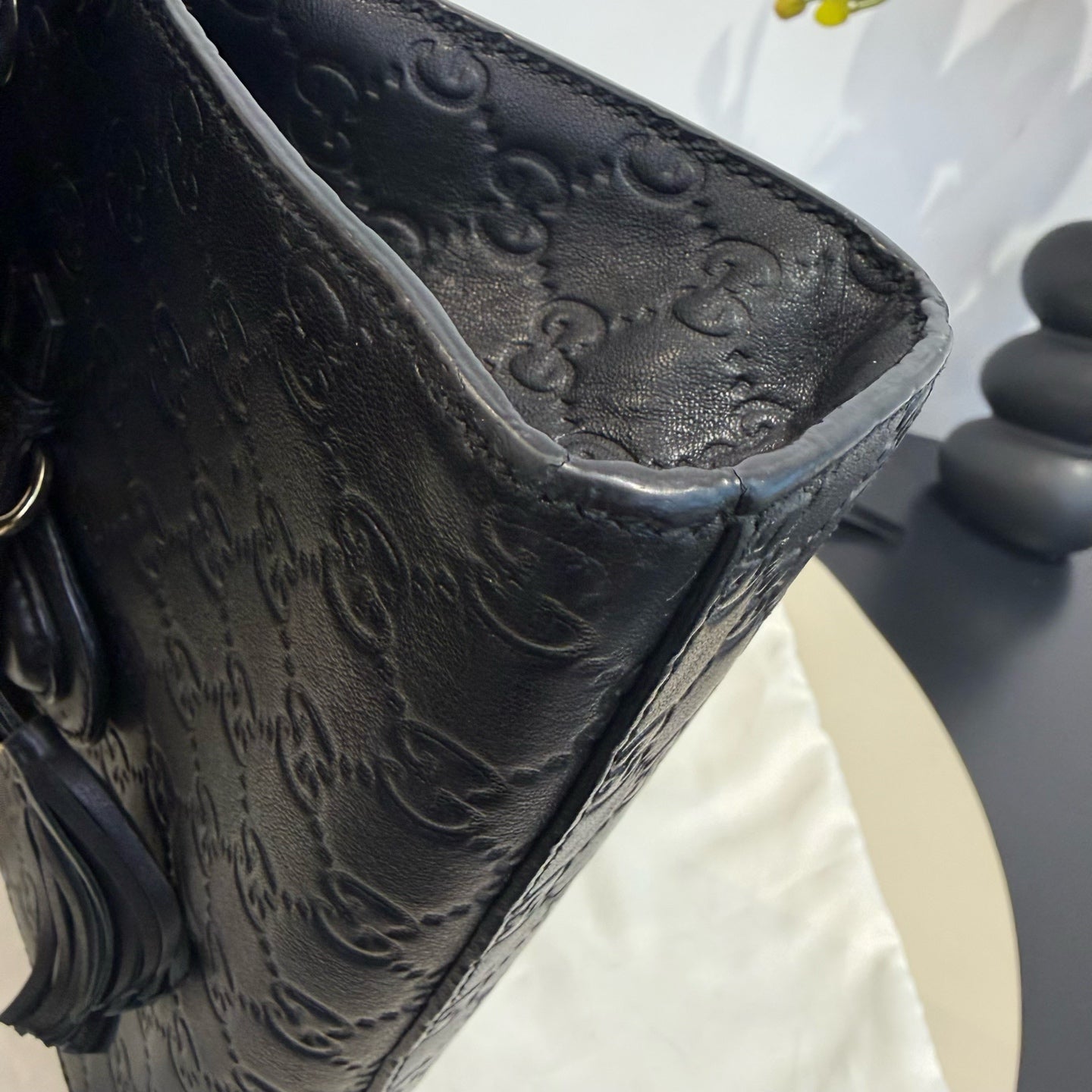 Gucci - Emily Chain Shoulder Bag - Leather - Black - (small)
