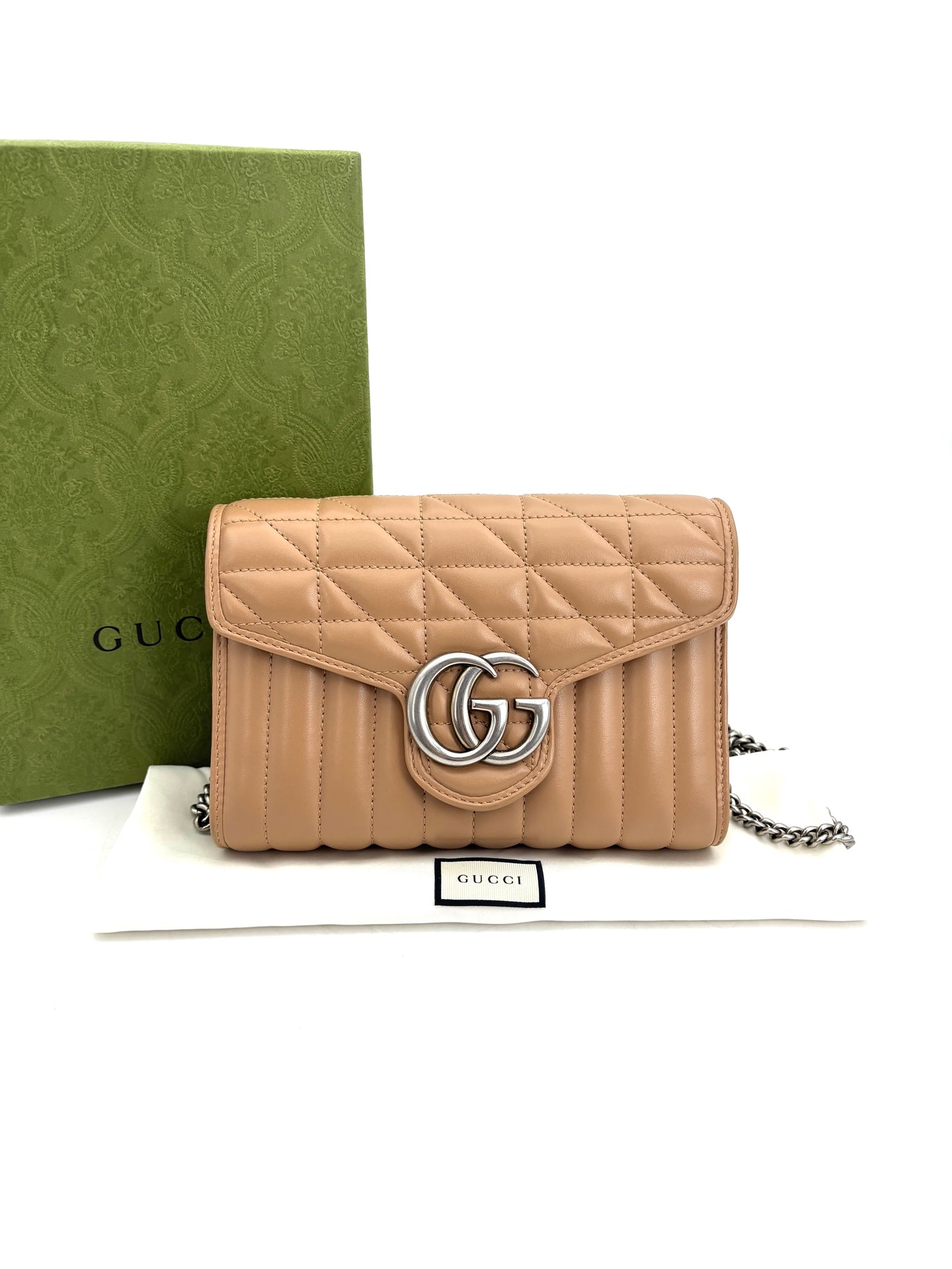Gucci - GG Marmont - Leather - Beige - (mini)