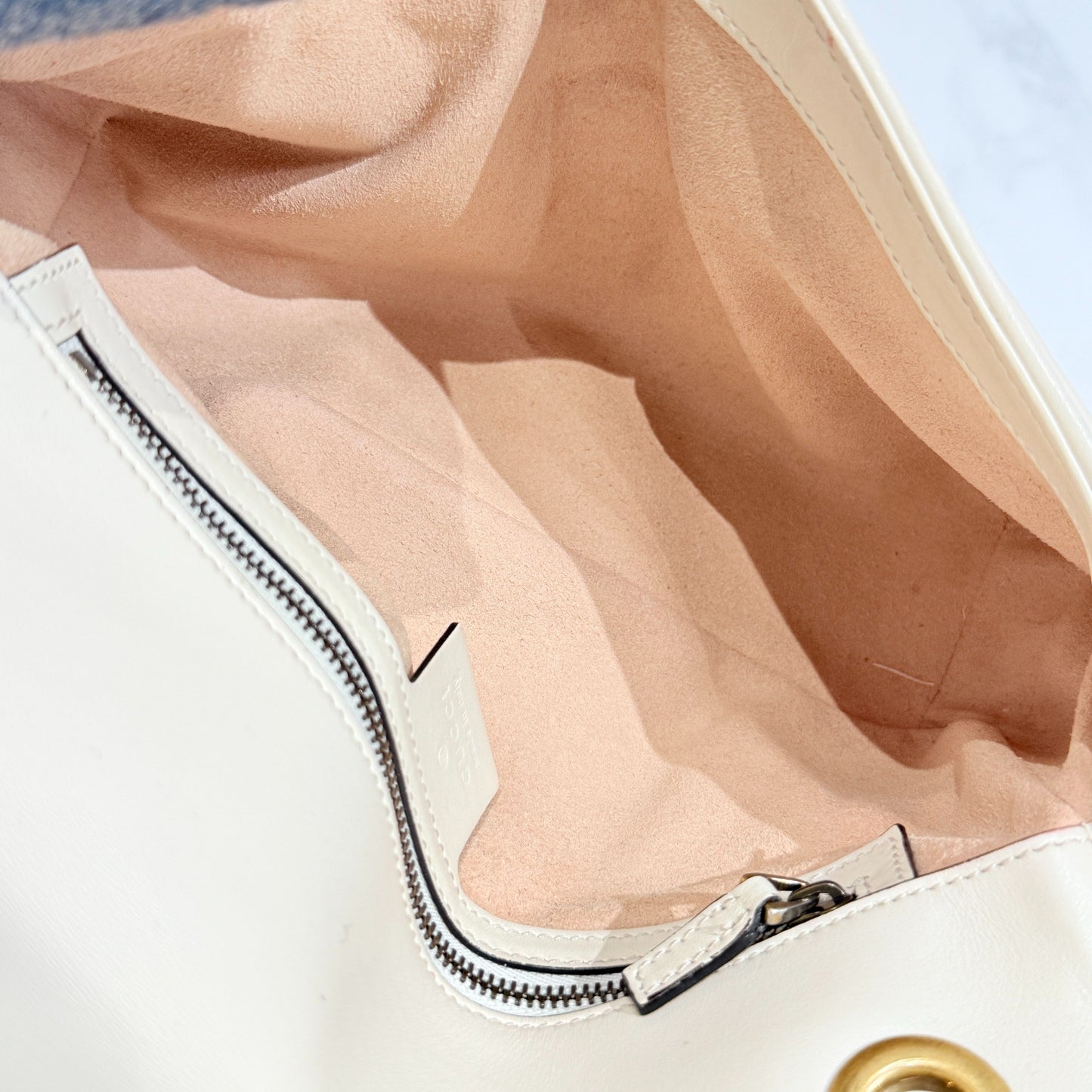 Gucci - GG Marmont - Leather - White - (small)