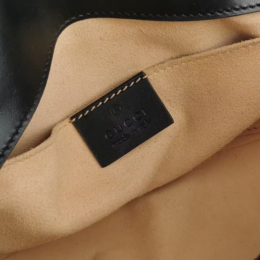 Gucci - GG Marmont Matelassé Mini Bag - Calfskin leather - Black - (mini)
