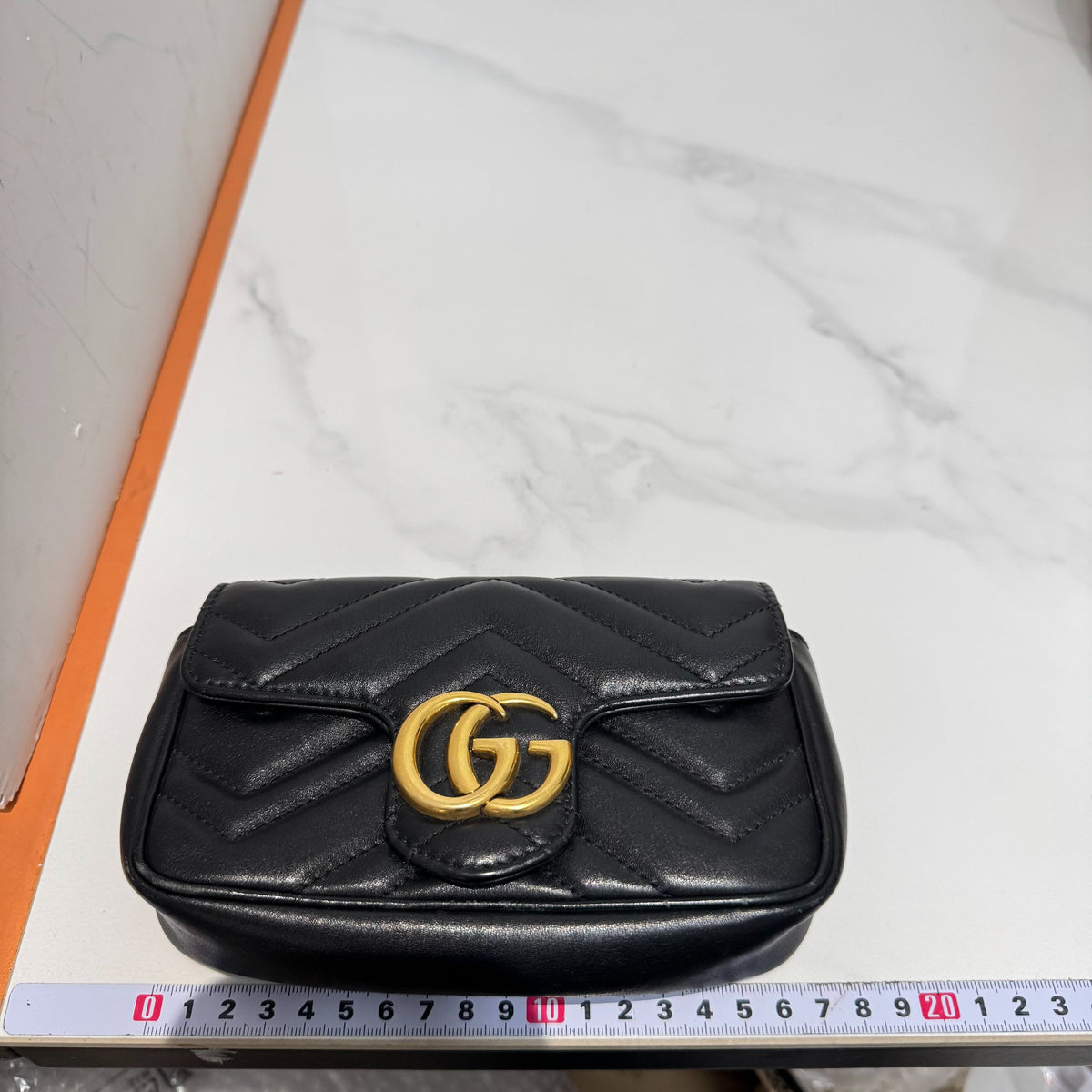 Gucci - GG Marmont Mini Chain Bag - Leather - Black - (mini)