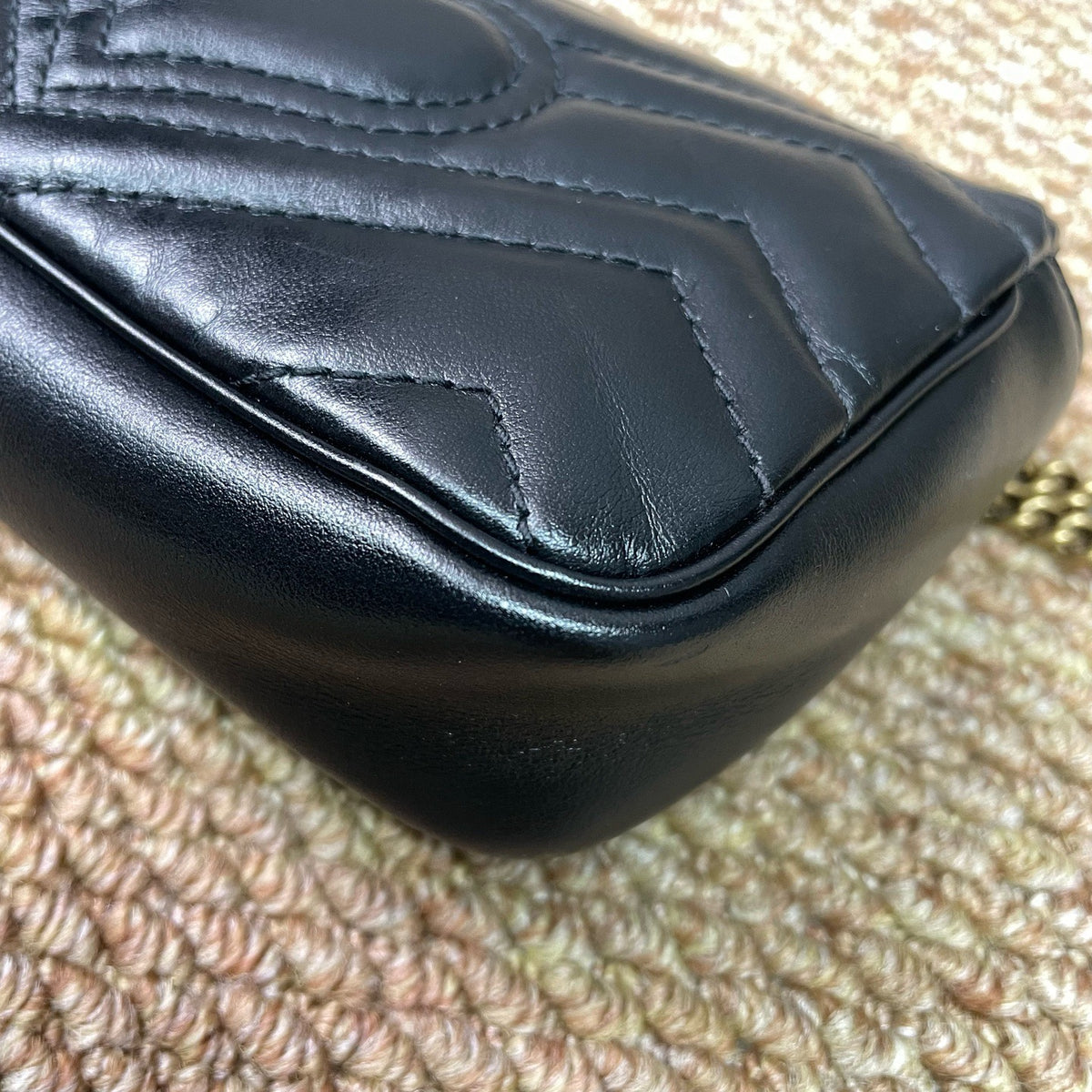 Gucci - GG Marmont Mini - Leather - Black - (mini)
