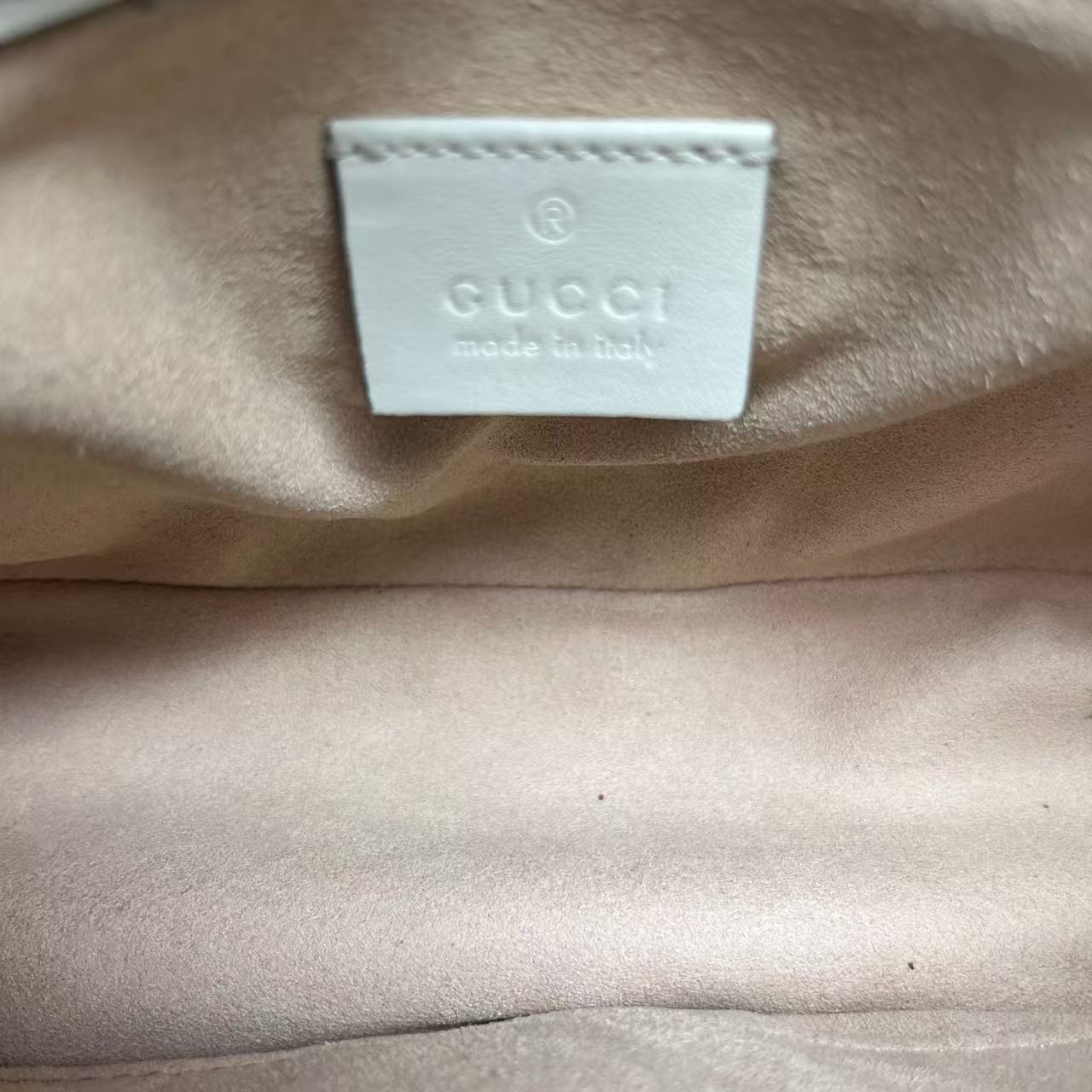 Gucci - GG Marmont Small Top Handle Bag - Leather - White - (small)