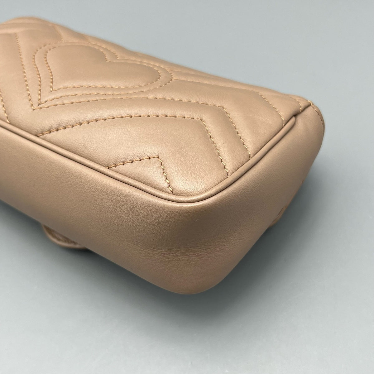 Gucci - GG Marmont Super Mini - Leather - Beige - (mini)