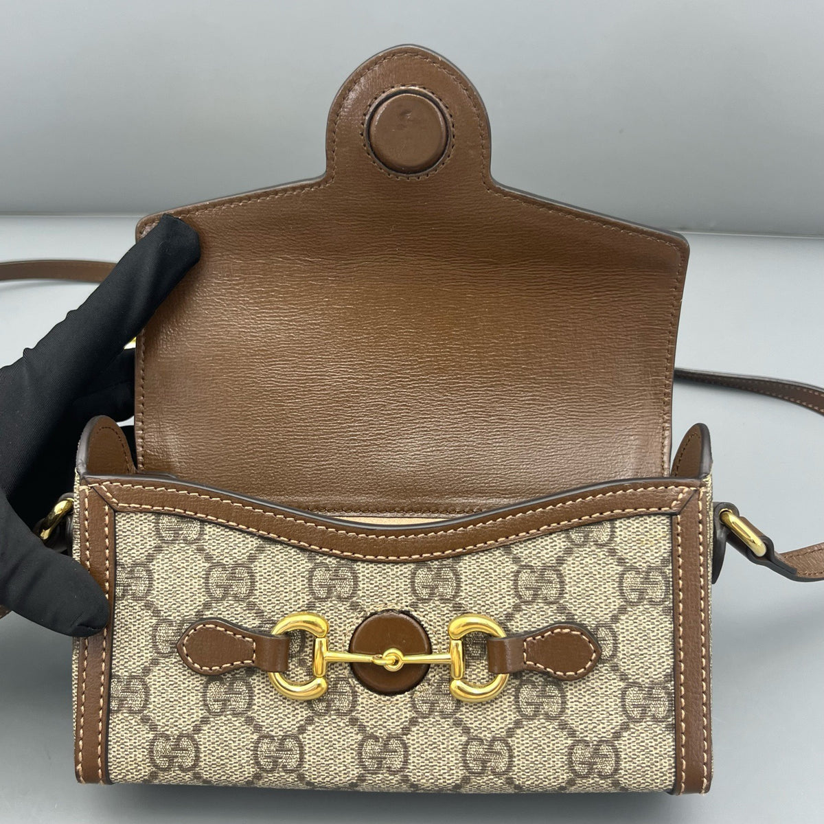 Gucci - Horsebit 1955 - Cloth - Beige - (mini)