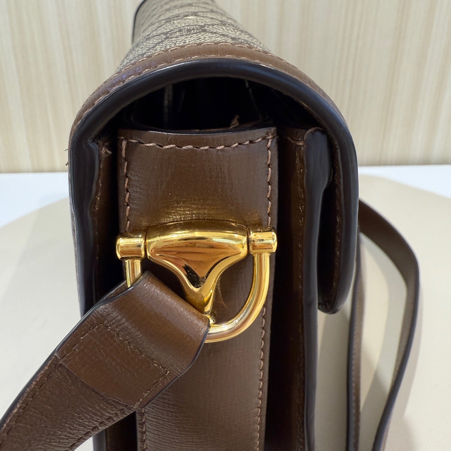 Gucci - Horsebit 1955 Medium Saddle Bag - Leather - Brown - (medium)