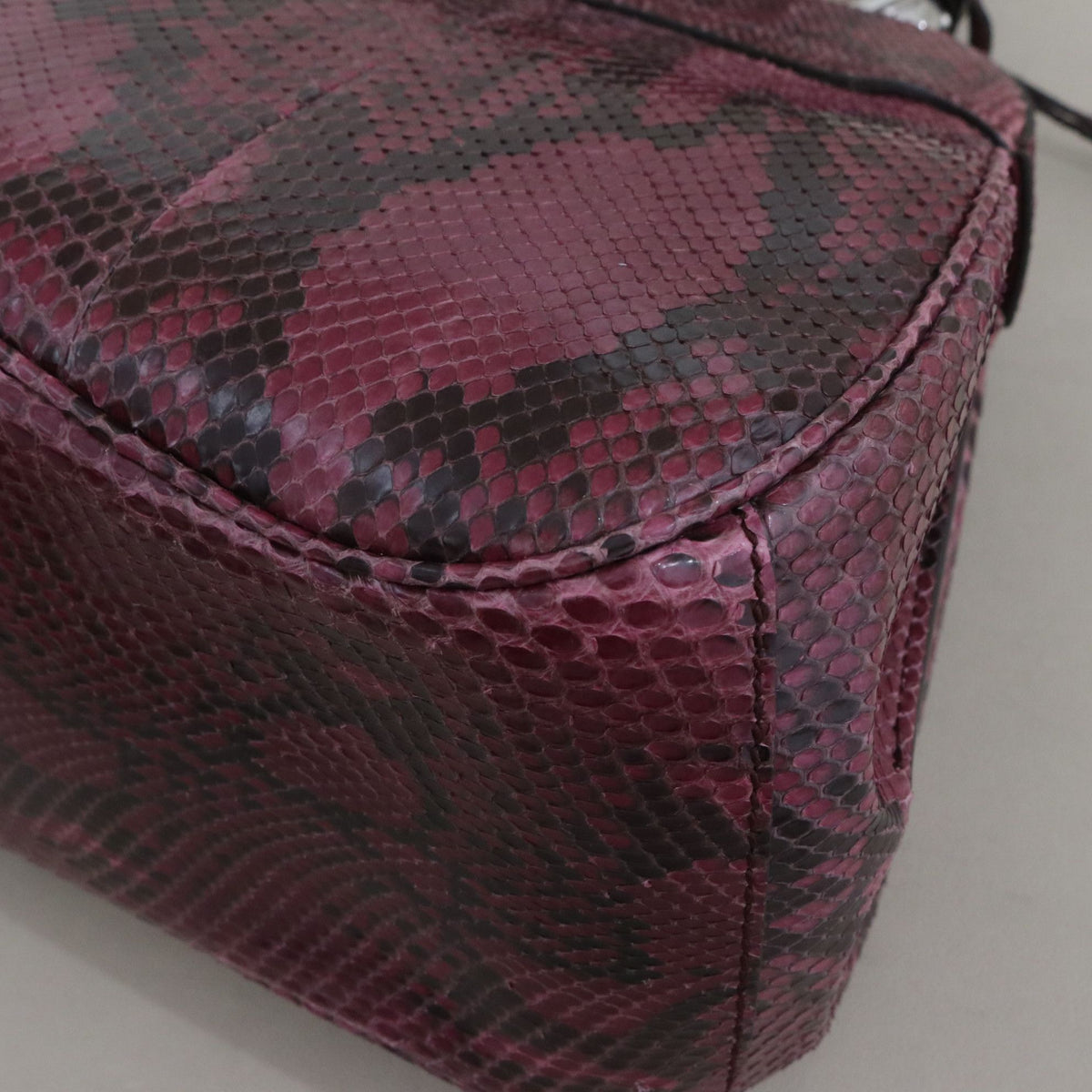 Gucci - Lady Lock - Exotic leathers - Python - Burgundy - (medium)