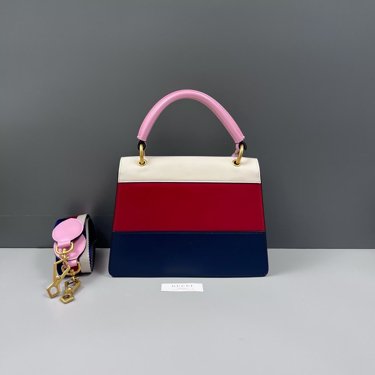 Gucci - Margaret Bee Top Handle Bag - Leather - Multicolour - (medium)