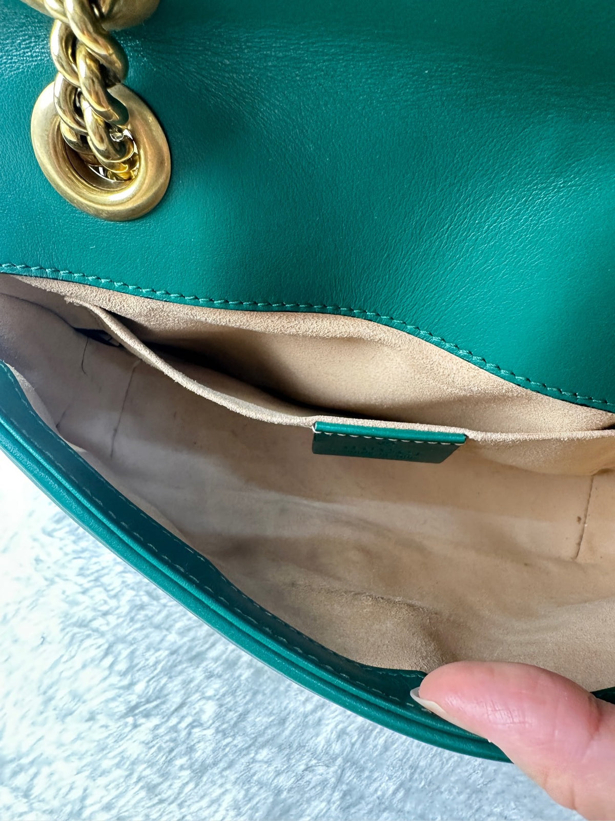 Gucci - Marmont 22 - Leather - Green - (Small)