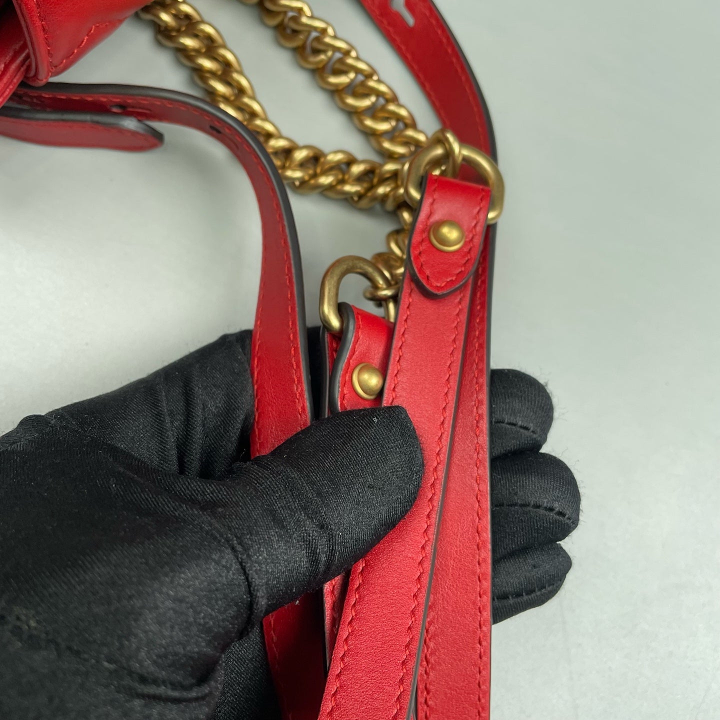 Gucci - Marmont Backpack - Leather - Red - (Mini)
