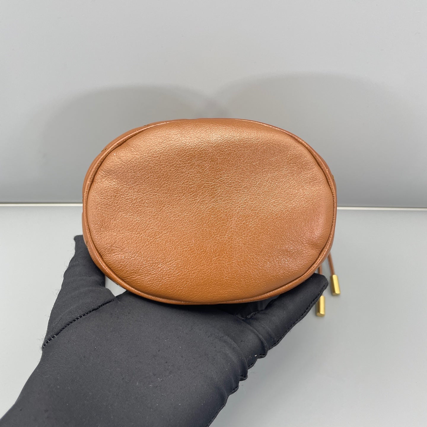 Gucci - Marmont bucket bag - Leather - Camel - (small)