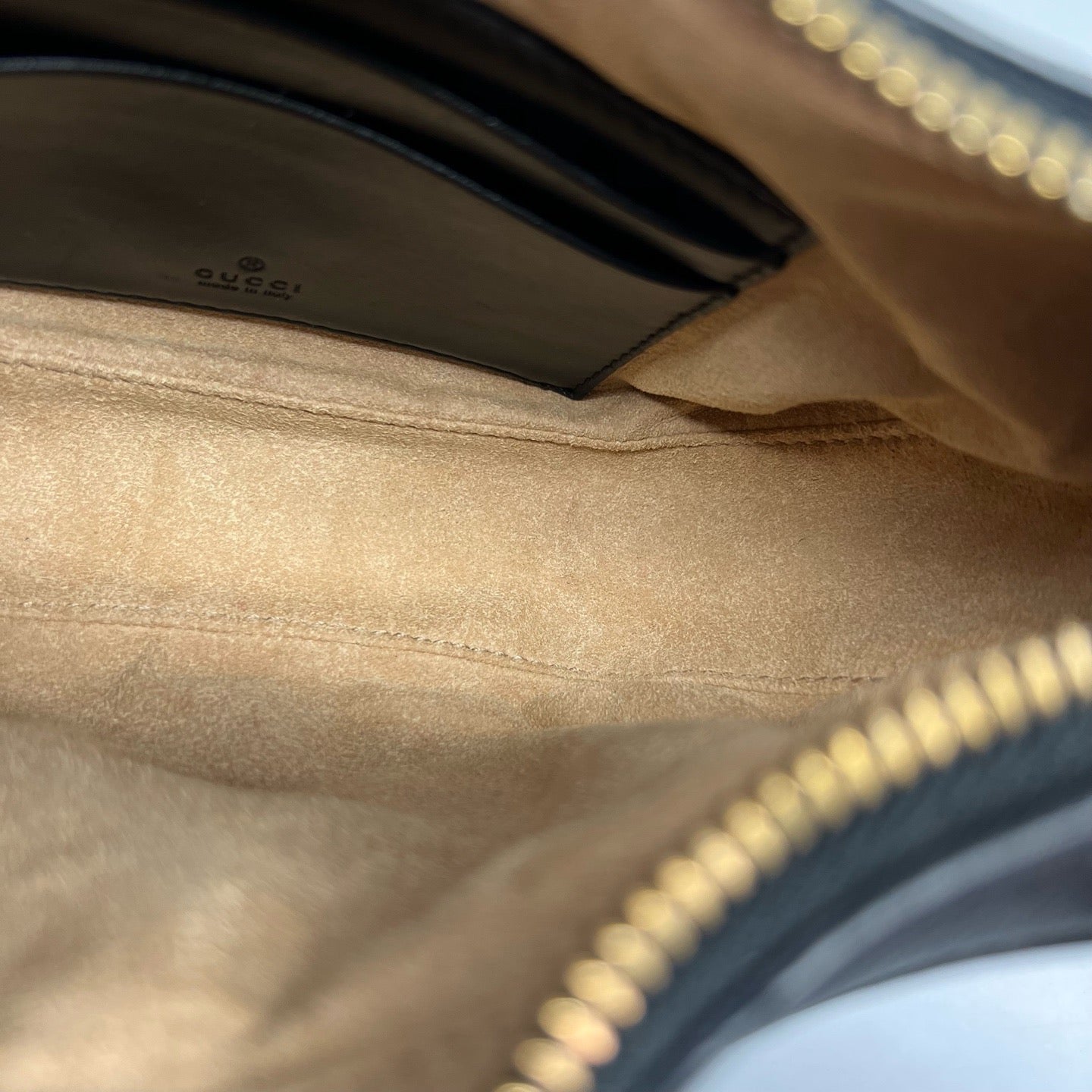 Gucci - Marmont Crescent Shoulder Bag - Leather - Black - (mini)