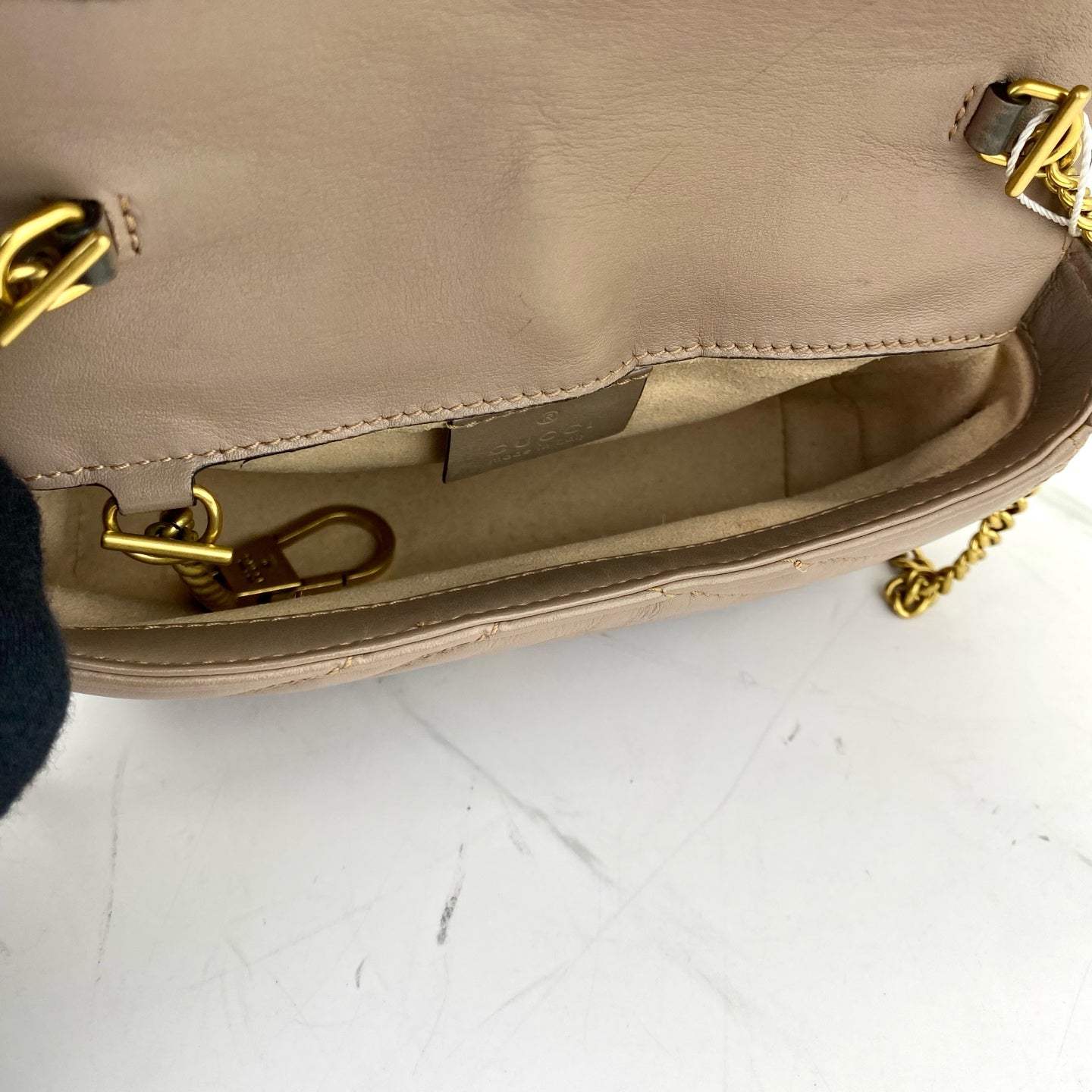 Gucci - Marmont - Leather - Beige - (mini)