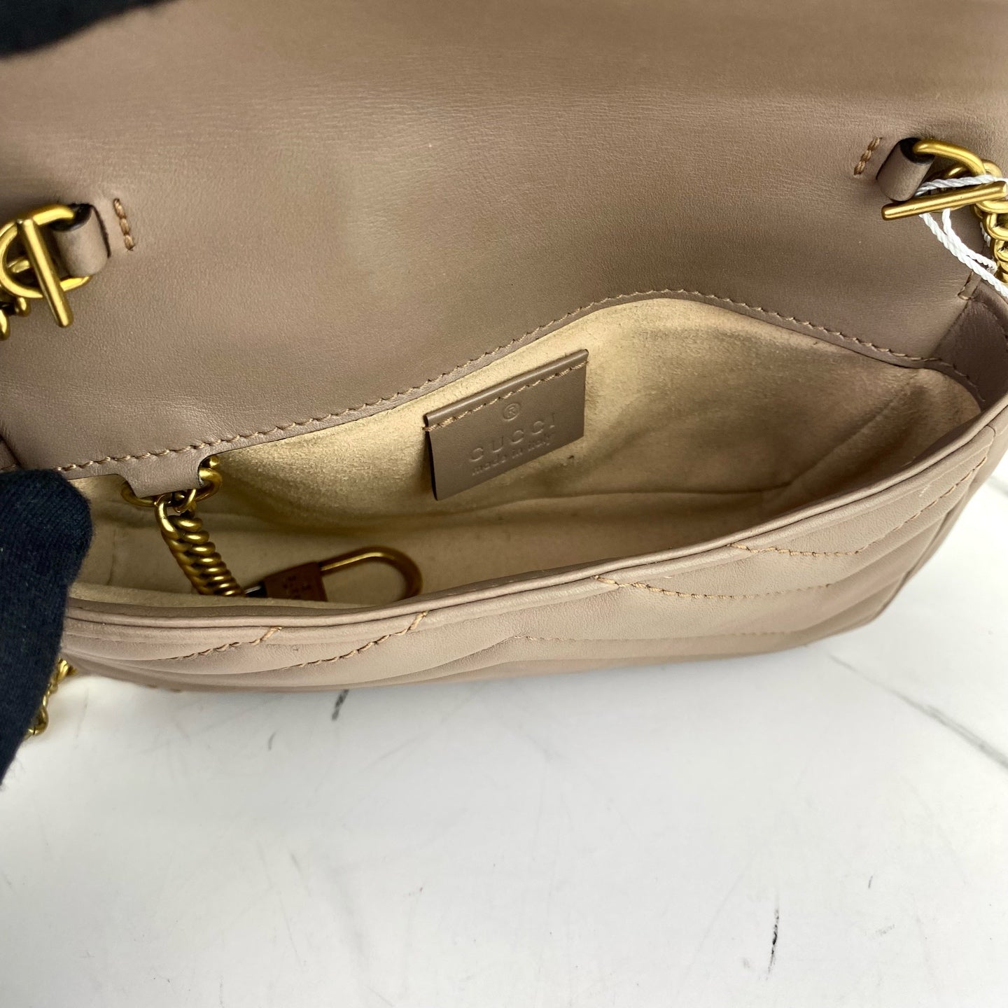 Gucci - Marmont - Leather - Beige - (mini)