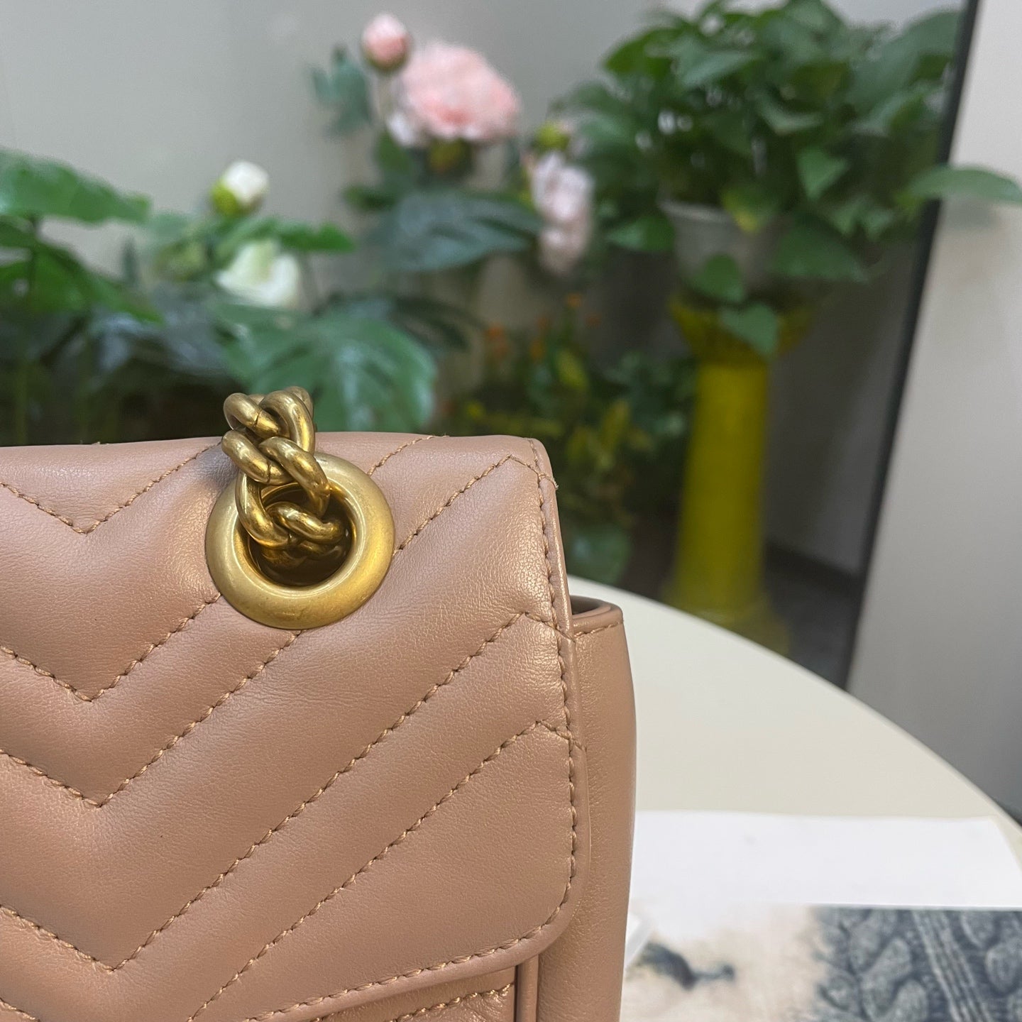 Gucci - Marmont - Leather - Beige - (small)