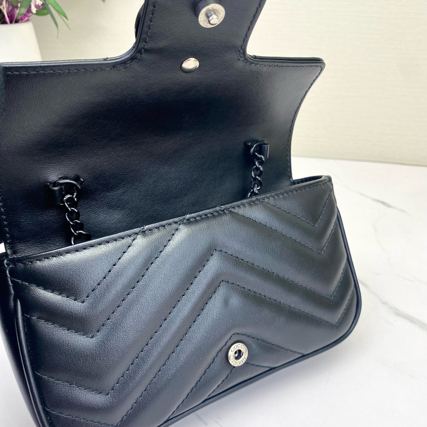 Gucci - Marmont - Leather - Black - (mini)