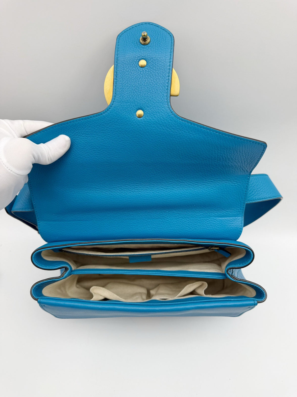 Gucci - Marmont - Leather - Blue - (medium)