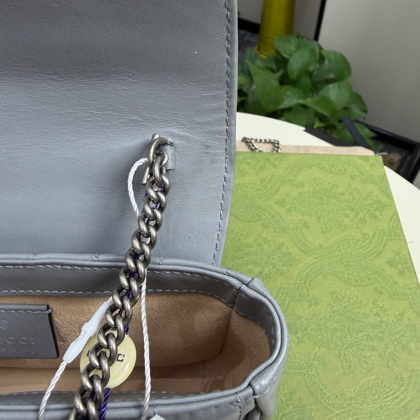 Gucci - Marmont - Leather - Grey - (mini)