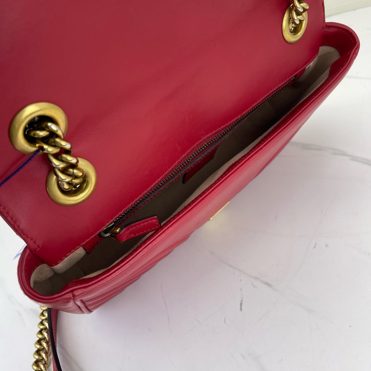 Gucci - Marmont - Leather - Red - (medium)