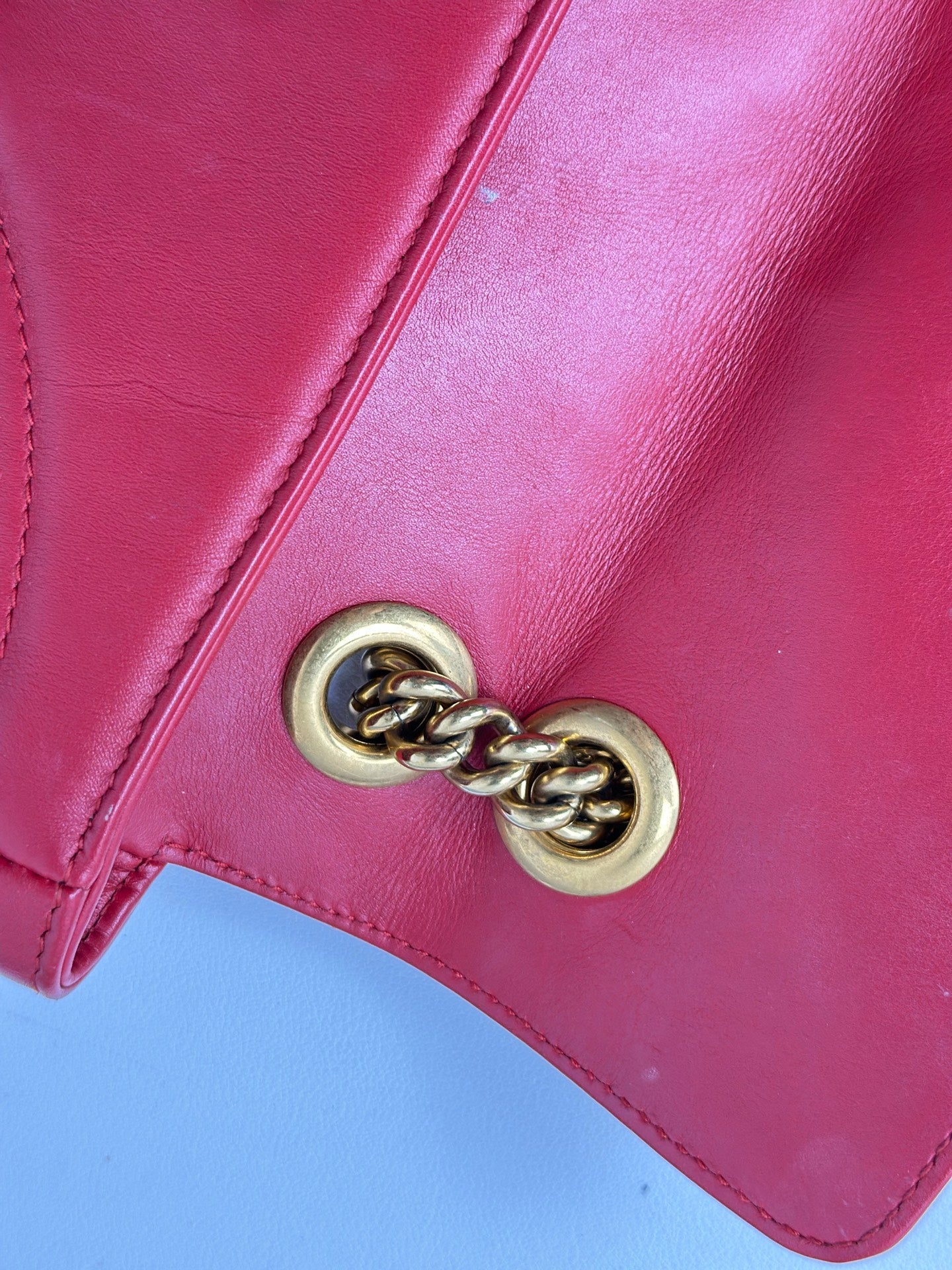 Gucci - Marmont - Leather - Red - (mini)
