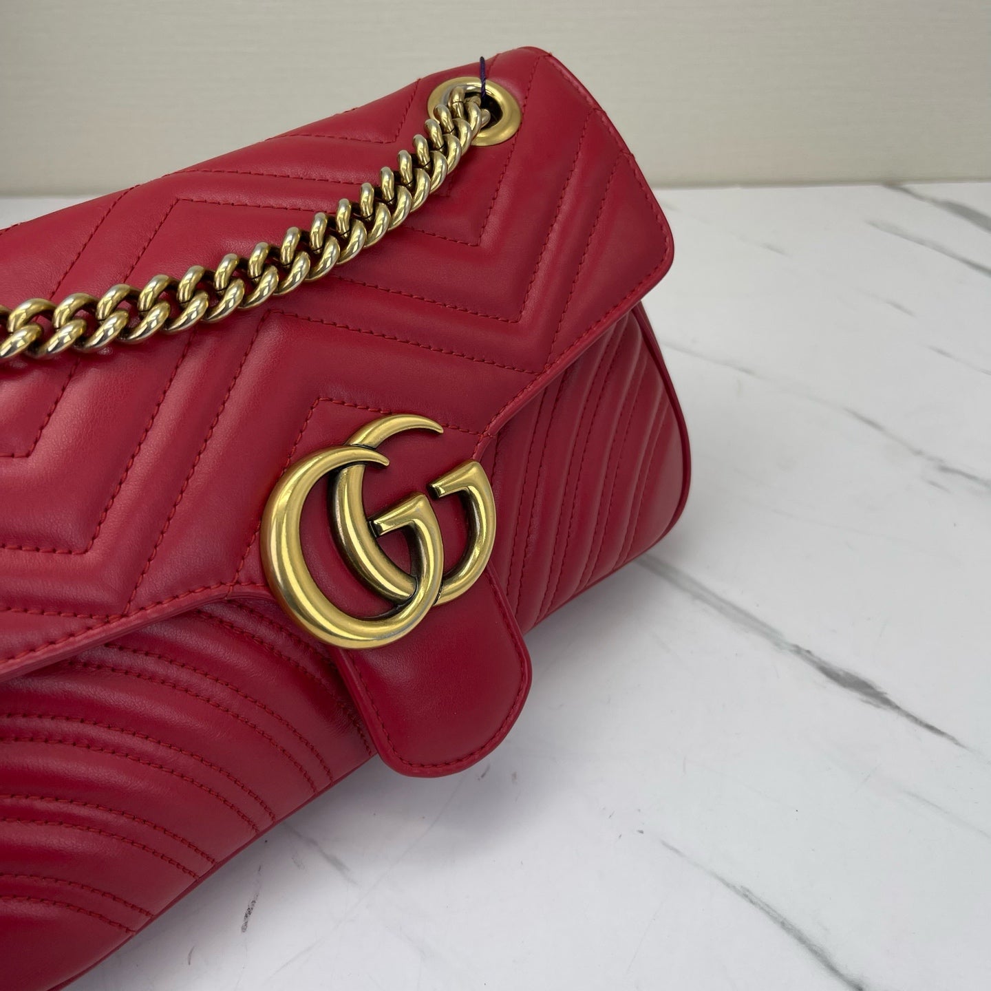 Gucci - Marmont - Leather - Red - (small)