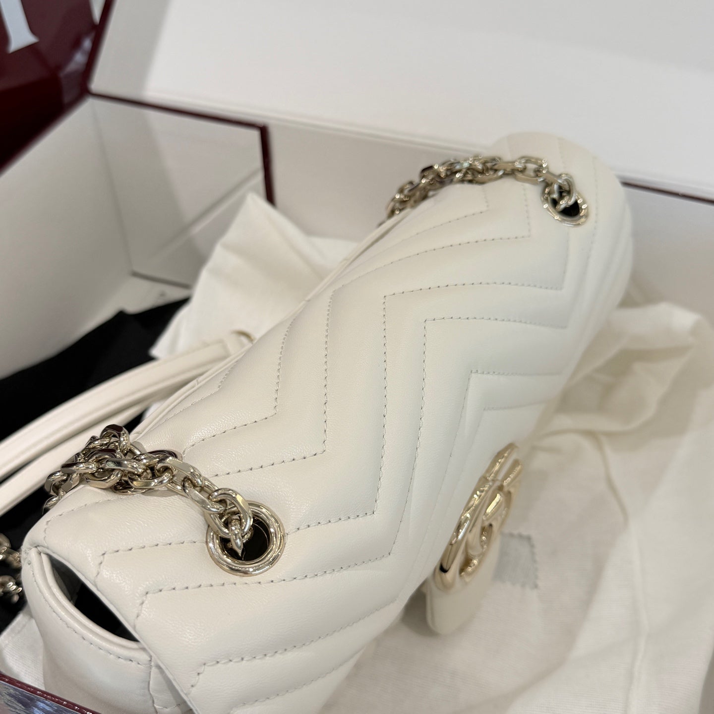 Gucci - Marmont - Leather - White - (medium)